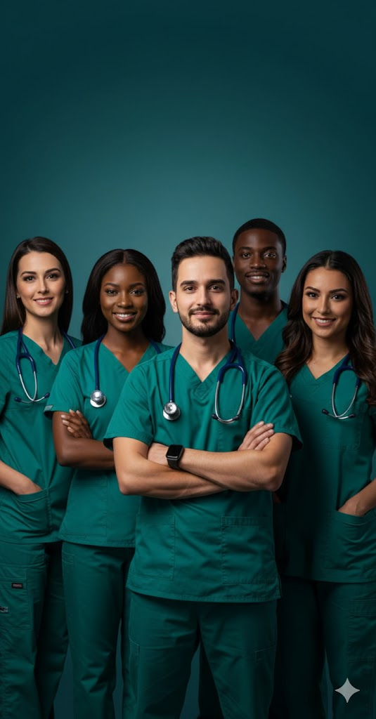 Doctors and nurses meeting